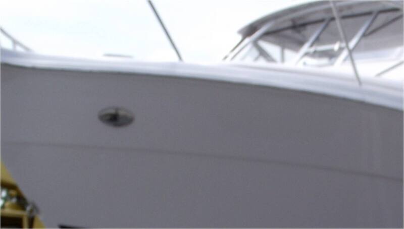 Gunwale after the crack was repaired